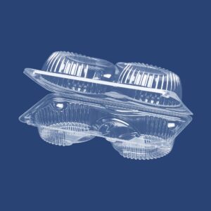 CLAMSHELL CONTAINER FOR 2 PASTRIES 1624