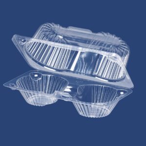 CLAMSHELL CONTAINER WITH TWO COMPARTMENTS 1112
