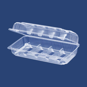 RECTANGULAR CONTAINER FOR FIVE ECLAIRS 1125В